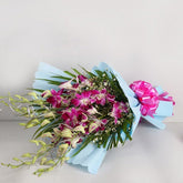 6 Purple Orchids Bouquet